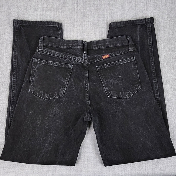 Rustler 100% Cotton Black Straight Leg Denim Jeans 31× 30 - Picture 5 of 5